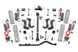 Jeep Wrangler Suspension Lift Kit - Front + Rear - Rough Country - 3.5in Lift + Adjustable Vertex Reservoir - '18-'23